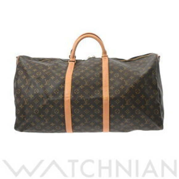 Louis Vuitton Monogram Keepall Bandouliere Brown Canvas Boston Bag - Picture 1 of 9